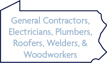 General Contractors - Electricians, Plumbers, Roofers, Welders, & Woodworkers
